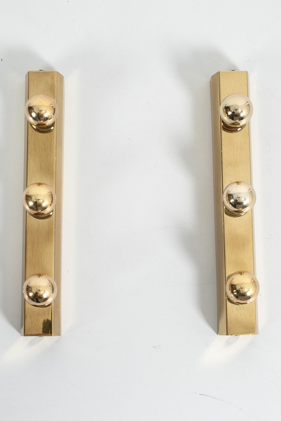 Image 1 of Ensemble de 2 lampes miroir en laiton