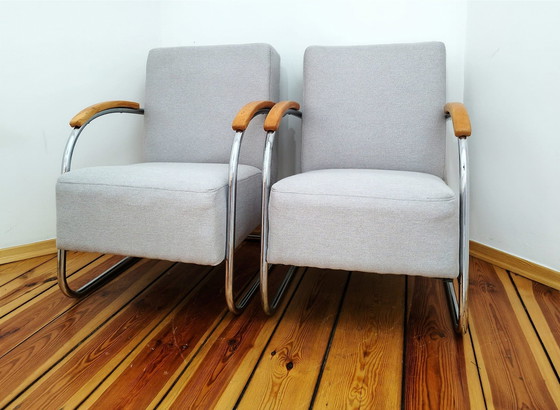 Image 1 of Fauteuils Vintage Fn 21 de Mücke Melder, 1930S, Set Of 2