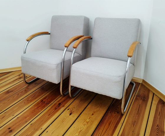 Image 1 of Fauteuils Vintage Fn 21 de Mücke Melder, 1930S, Set Of 2