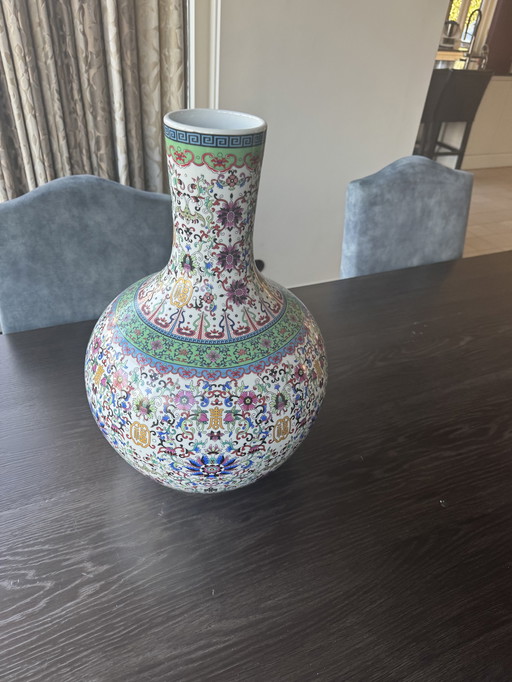 Vase Asiatique Multiples Couleurs