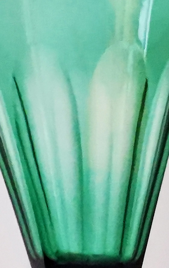 Image 1 of 6 pièces Verres à vin du Rhin à facettes, début du 19e siècle