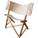 Chaise pliante vintage en frêne 1960
