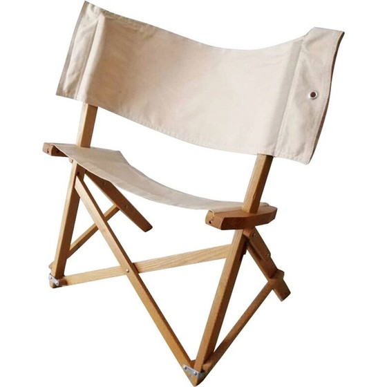 Image 1 of Chaise pliante vintage en frêne 1960