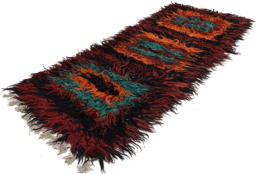 Designer Tissé à la main Kilim Moderne Et Plante Couleur Naturelle - Kilim - 280 Cm - 100 Cm - Zottel Kelim