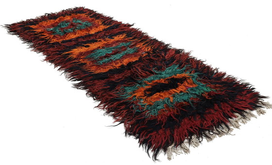 Image 1 of Designer Tissé à la main Kilim Moderne Et Plante Couleur Naturelle - Kilim - 280 Cm - 100 Cm - Zottel Kelim