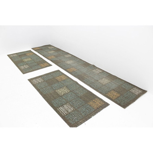 Ensemble de trois tapis design vintage - années 1970