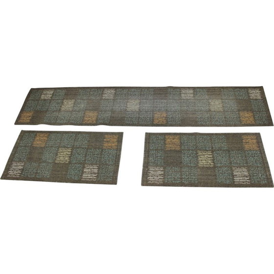 Image 1 of Ensemble de trois tapis design vintage - années 1970