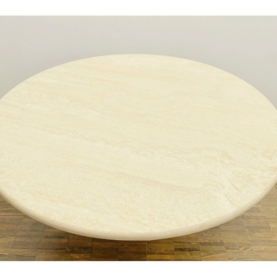 Image 1 of Table basse vintage en travertin, Italie 1970