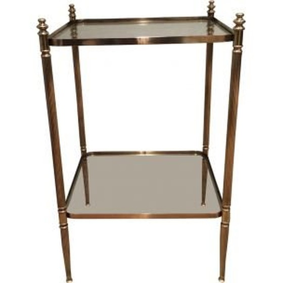 Image 1 of Table d'appoint vintage en laiton 1940