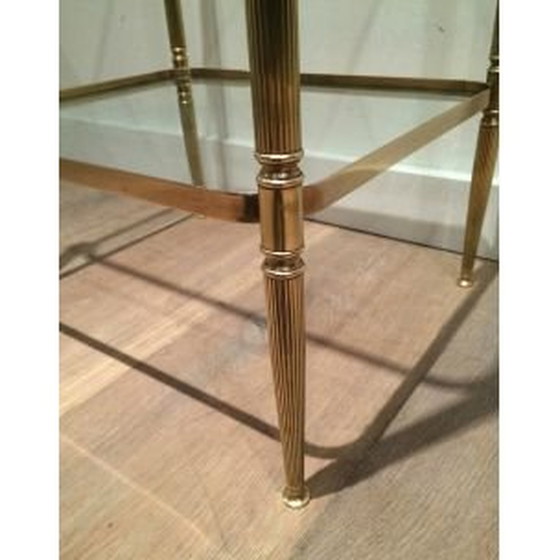 Image 1 of Table d'appoint vintage en laiton 1940