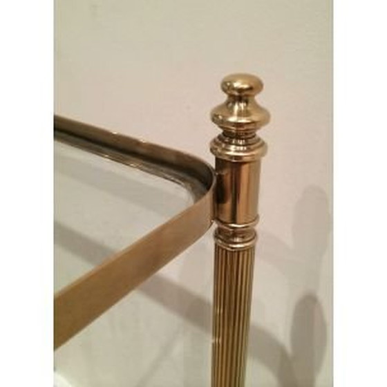 Image 1 of Table d'appoint vintage en laiton 1940