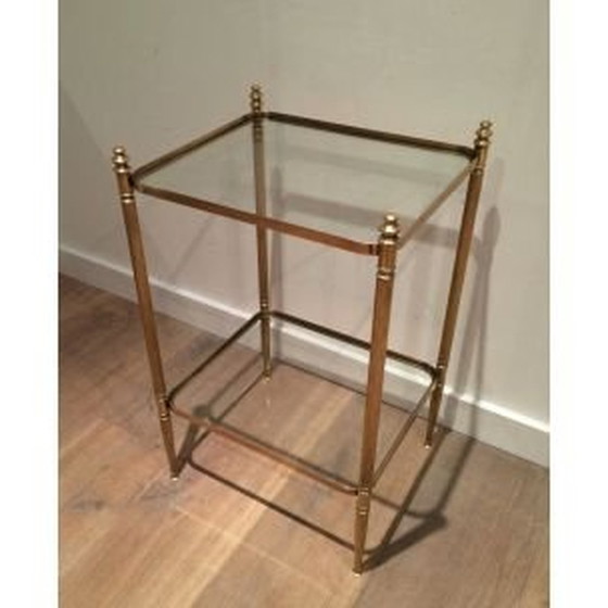 Image 1 of Table d'appoint vintage en laiton 1940