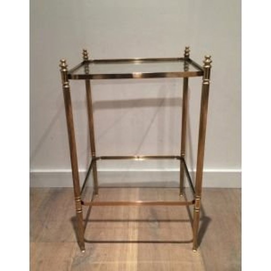Image 1 of Table d'appoint vintage en laiton 1940