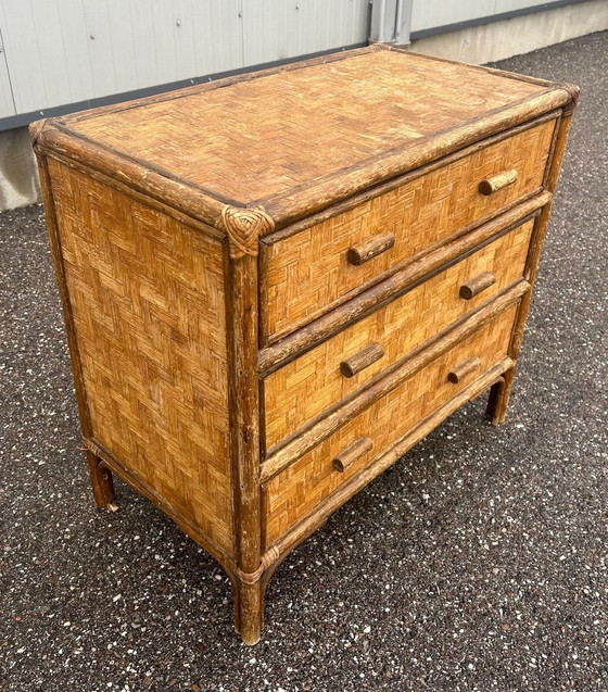 Image 1 of Commode En Rotin