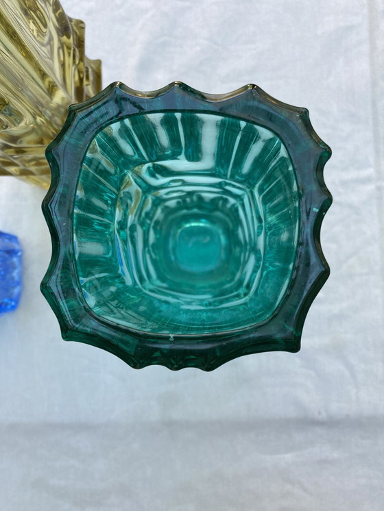 Image 1 of 4 Vases Vladislav Urban Pour L’Union De Sklo Année 60