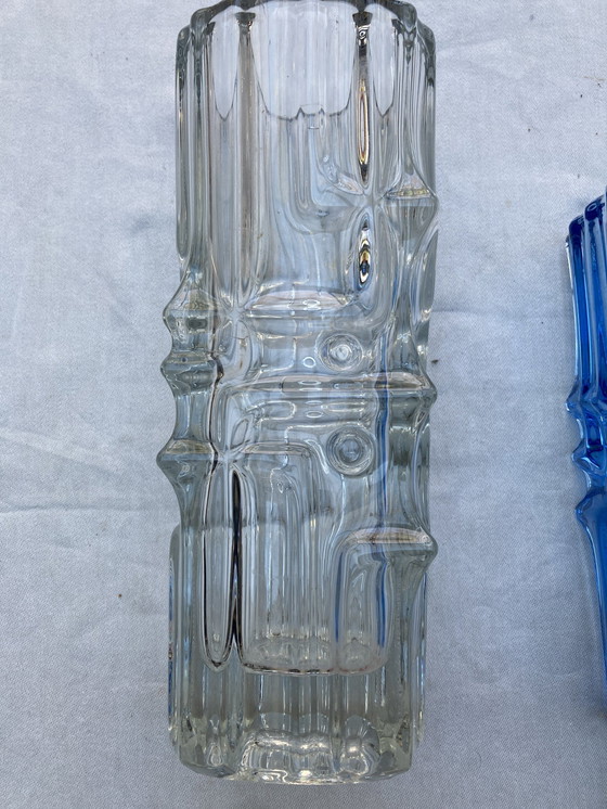 Image 1 of 4 Vases Vladislav Urban Pour L’Union De Sklo Année 60