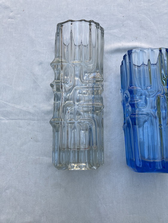 Image 1 of 4 Vases Vladislav Urban Pour L’Union De Sklo Année 60
