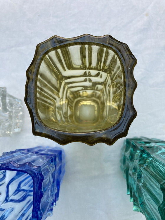 Image 1 of 4 Vases Vladislav Urban Pour L’Union De Sklo Année 60