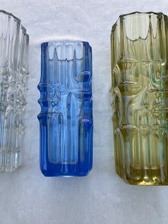 Image 1 of 4 Vases Vladislav Urban Pour L’Union De Sklo Année 60