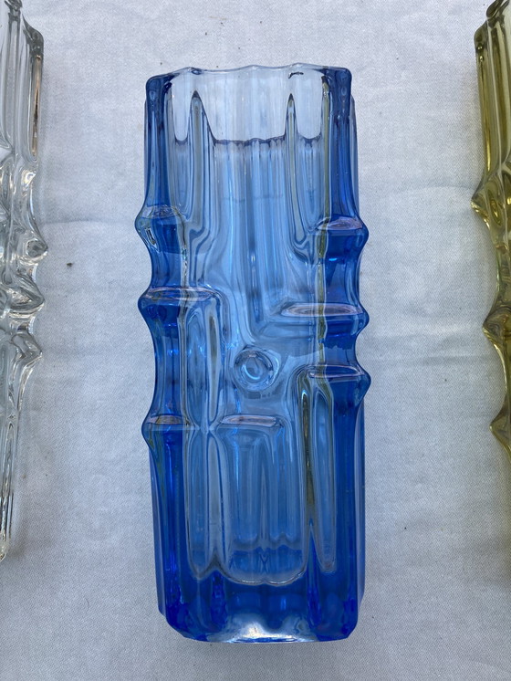 Image 1 of 4 Vases Vladislav Urban Pour L’Union De Sklo Année 60