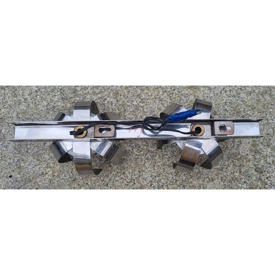 Image 1 of Applique vintage "Fleur de lumière" en aluminium chromé par Jacqueline Trocmé pour Oxar, 1970