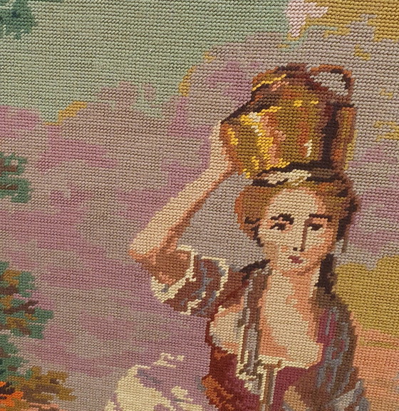 Image 1 of 1781 Broderie Vintage Laitière La Laitiere J.B. Huet