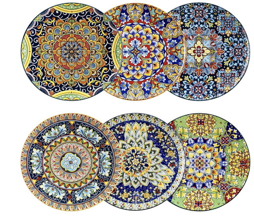 Grandes Assiettes Plates En Porcelaine 