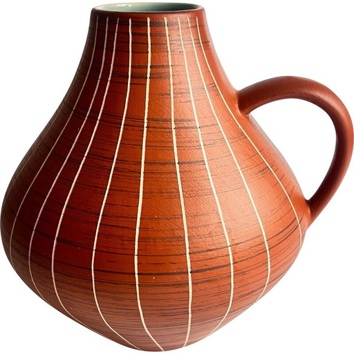 Vase vintage en céramique type 459-17 avec poignée pour Gramann Keramik, Allemagne 1970