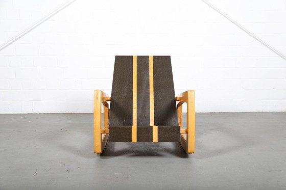 Image 1 of Fauteuil à bascule sculptural Surfboard Design 70's Vintage pièce unique