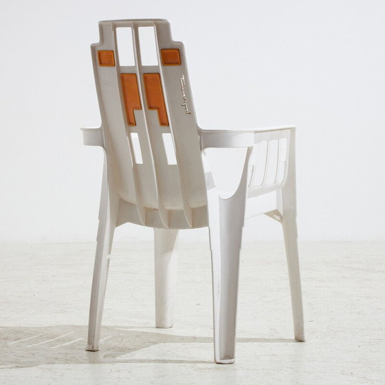Image 1 of Fauteuil vintage en plastique "Boston" par Pierre Paulin pour Henry Massonnet, 1980