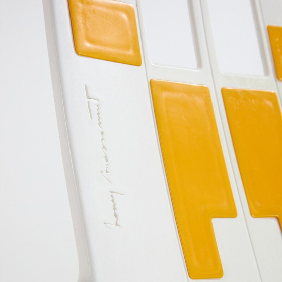 Image 1 of Fauteuil vintage en plastique "Boston" par Pierre Paulin pour Henry Massonnet, 1980