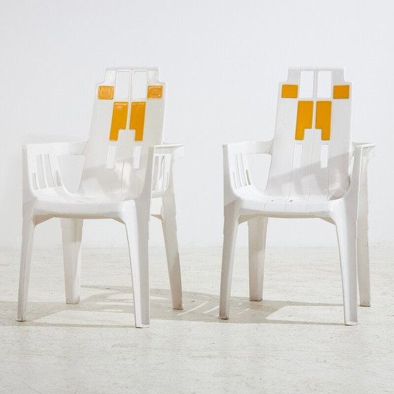Image 1 of Fauteuil vintage en plastique "Boston" par Pierre Paulin pour Henry Massonnet, 1980
