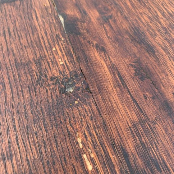 Image 1 of Table de ferme vintage en bois