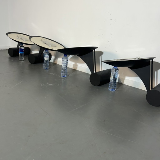 Ensemble d'appliques lumineuses Roland Jamois (Fr) '1990'