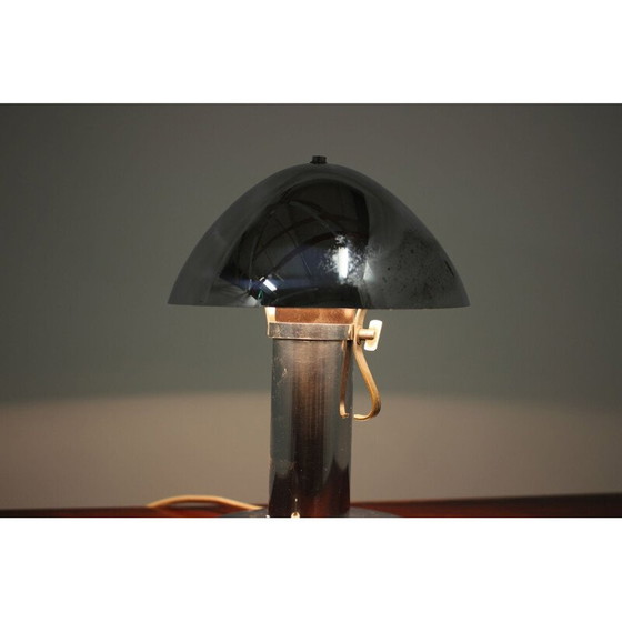 Image 1 of Paire de lampes de table Bauhaus chromées, Tchécoslovaquie 1930