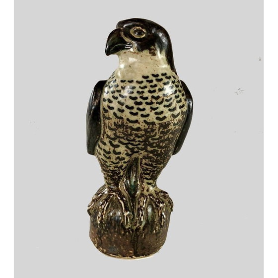 Image 1 of Figurine de faucon vintage danoise par Knud Kyhn pour Royal Copenhagen, années 1950