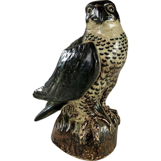 Image 1 of Figurine de faucon vintage danoise par Knud Kyhn pour Royal Copenhagen, années 1950