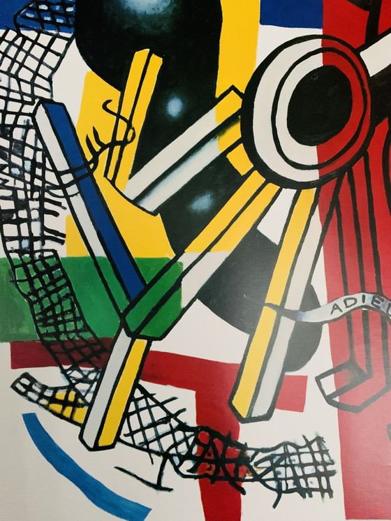 Image 1 of Fernand Leger : "Poster Adieu New York. Signé dans la plaque.