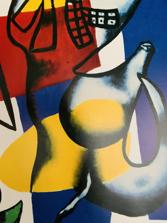 Image 1 of Fernand Leger : "Poster Adieu New York. Signé dans la plaque.