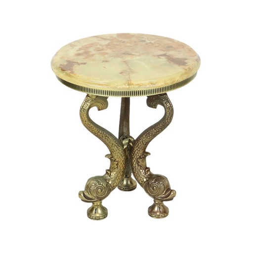 Table d'appoint Onyx Marbre Poisson