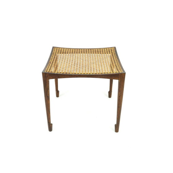 Image 1 of Tabouret danois vintage en bois de rose par Bernt Petersen pour Wørts Furniture Carpentry