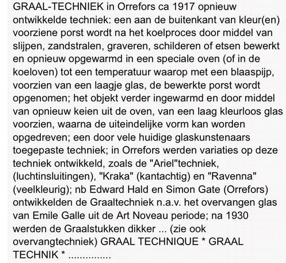 Image 1 of Peter Bremers - Grand bol soufflé selon la technique du Graal - Atelier Niek Wilkin