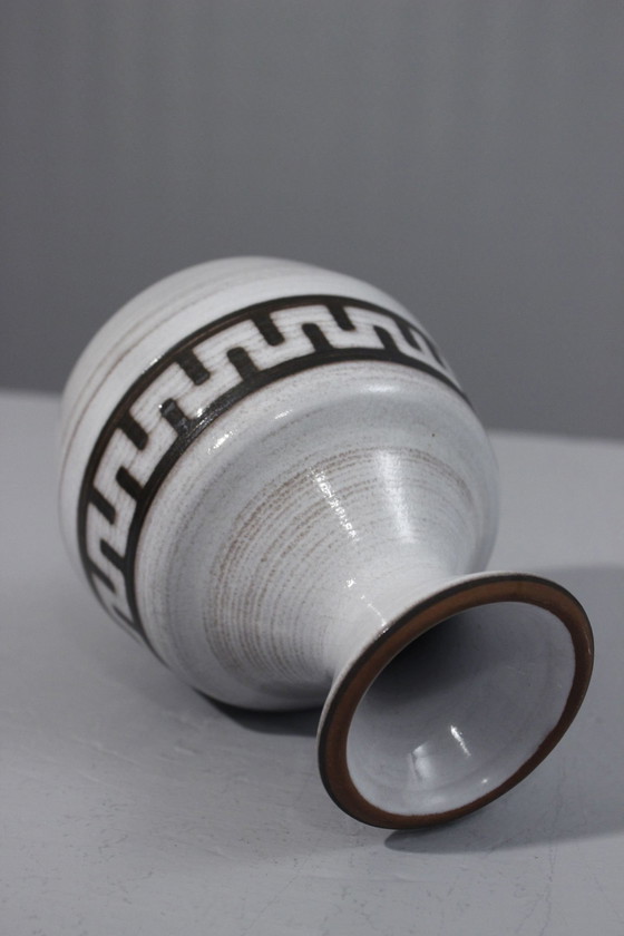Image 1 of Emile Masson À Vallauris - Vase À Décor Géométrique En Frise France 1950S