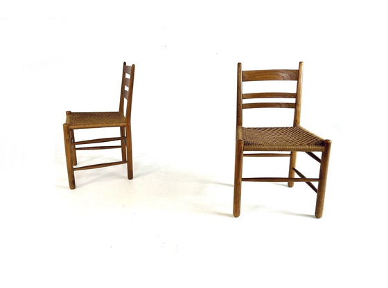 Image 1 of Ensemble de chaises danoises en corde de papier