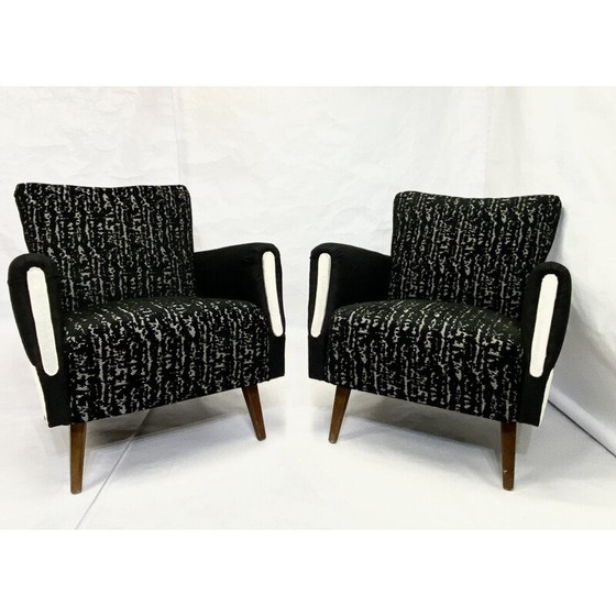 Image 1 of Paire de fauteuils cubiques vintage, Allemagne 1960