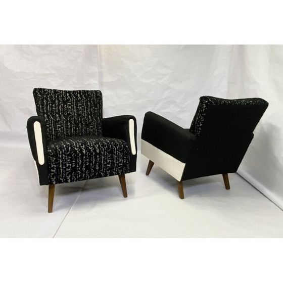 Image 1 of Paire de fauteuils cubiques vintage, Allemagne 1960