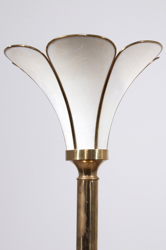 Image 1 of Lampadaire trompette Hollywood Regency, 1970S French Design