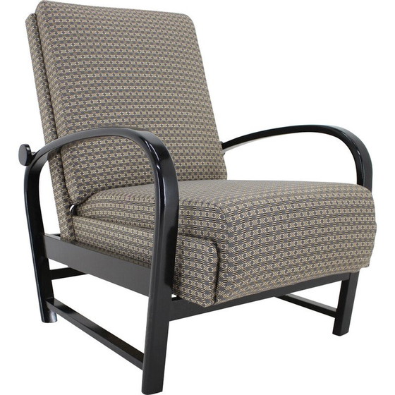 Image 1 of Fauteuil réglable vintage par Kropacek Kozelka, Tchécoslovaquie 1940s