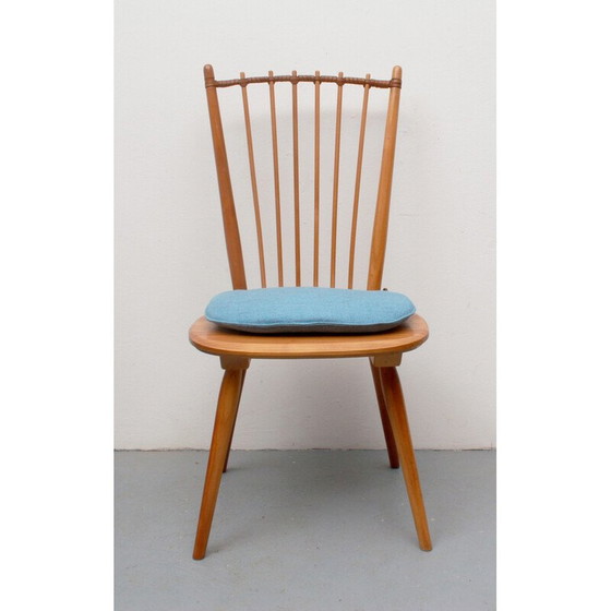 Image 1 of Chaise vintage en cerisier massif par Albert Haberer pour Fleiner, Allemagne 1950