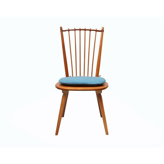 Image 1 of Chaise vintage en cerisier massif par Albert Haberer pour Fleiner, Allemagne 1950
